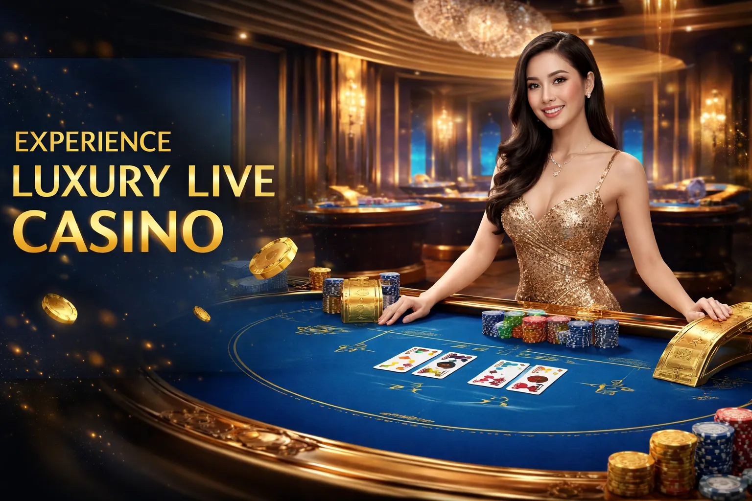 Sảnh casino trực tuyến sang trọng tại Loto788